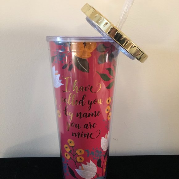 Floral Insulated Straw Tumbler (New and Unused) - Picture 4 of 4